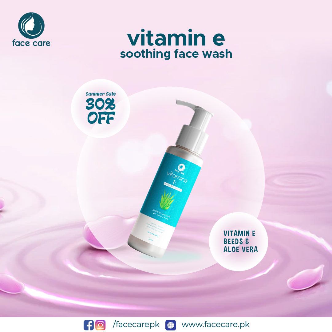 Vitamin E beeds face wash and cleanser